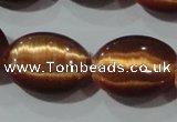 CCT726 15 inches 10*14mm oval cats eye beads wholesale