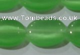 CCT727 15 inches 10*14mm oval cats eye beads wholesale