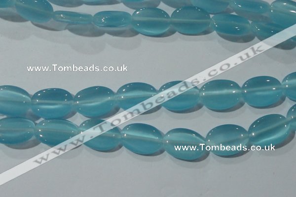 CCT729 15 inches 10*14mm oval cats eye beads wholesale