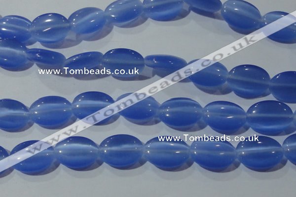 CCT730 15 inches 10*14mm oval cats eye beads wholesale