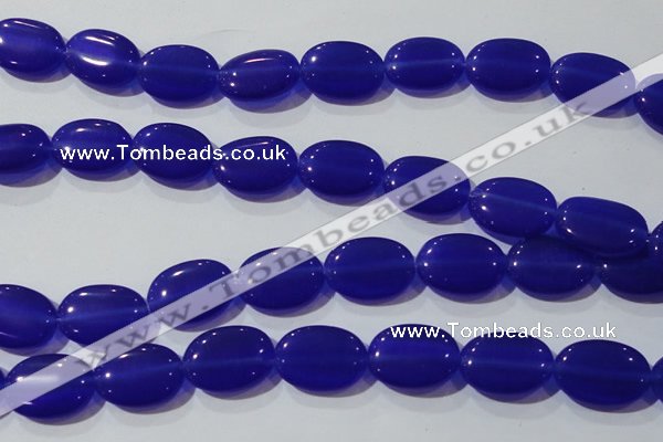 CCT732 15 inches 10*14mm oval cats eye beads wholesale