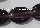 CCT733 15 inches 10*14mm oval cats eye beads wholesale