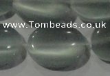 CCT750 15 inches 11*15mm oval cats eye beads wholesale