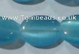 CCT752 15 inches 11*15mm oval cats eye beads wholesale