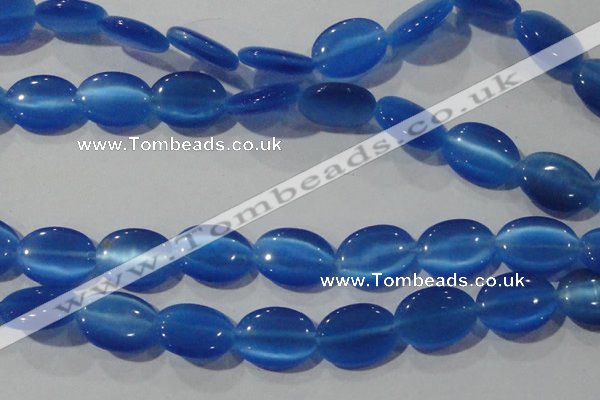 CCT753 15 inches 11*15mm oval cats eye beads wholesale