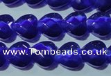 CCT974 15 inches 12*12mm faceted heart cats eye beads wholesale