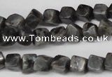 CCU100 15.5 inches 6*6mm cube black labradorite beads wholesale