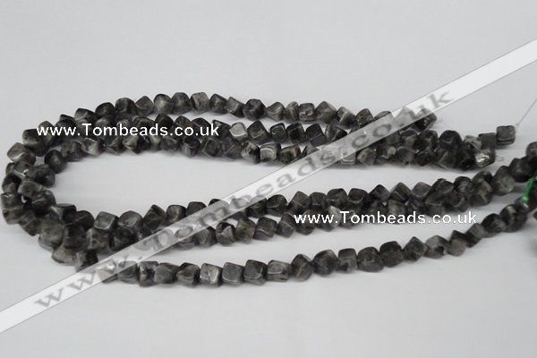 CCU100 15.5 inches 6*6mm cube black labradorite beads wholesale