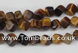 CCU104 15.5 inches 6*6mm cube yellow tiger eye beads wholesale