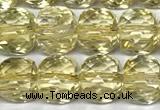 CCU1050 15 inches 8mm faceted cube citrine beads