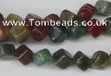 CCU107 15.5 inches 6*6mm cube Indian agate beads wholesale