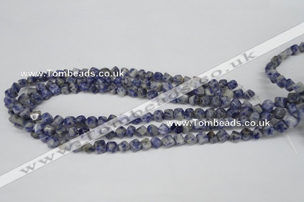 CCU109 15.5 inches 6*6mm cube sodalite gemstone beads wholesale