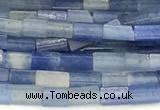 CCU1105 15 inches 2*4mm cuboid blue aventurine beads