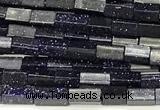 CCU1112 15 inches 2*4mm cuboid blue goldstone beads