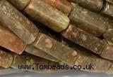 CCU1150 15 inches 4*13mm cuboid unakite beads