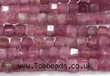 CCU1328 15 inches 2.5mm faceted cube tourmaline beads