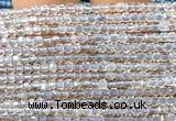 CCU1619 15 inches 2.5mm faceted cube topaz quartz beads