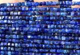 CCU1656 15 inches 2.5mm faceted cube blue kyanite beads