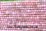 CCU1670 15 inches 2.5mm faceted cube Chinese pink opal beads