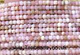 CCU1671 15 inches 2.5mm faceted cube natural pink opal beads