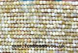 CCU1672 15 inches 2.5mm faceted cube yellow opal beads wholesale