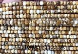 CCU1706 15 inches 2.5mm faceted cube picture jasper beads