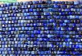 CCU1715 15 inches 2.5mm faceted cube lapis lazuli gemstone beads