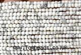 CCU1720 15 inches 2.5mm faceted cube white howlite turquoise beads