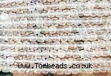 CCU1827 15 inches 4mm faceted cube white moonstone beads