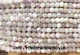 CCU1855 15 inches 4mm faceted cube kunzite gemstone beads