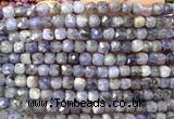CCU1864 15 inches 4mm faceted cube tanzanite gemstone beads