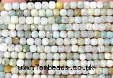 CCU1880 15 inches 4mm faceted cube colorful amazonite beads
