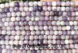 CCU1901 15 inches 4mm faceted cube lilac jasper beads