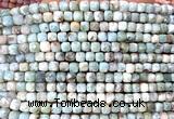 CCU1914 15 inches 4mm faceted cube larimar gemstone beads