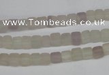 CCU22 15.5 inches 5*5mm cube rainbow fluorite beads wholesale