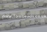 CCU302 15.5 inches 4*4mm cube white howlite beads wholesale