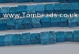CCU303 15.5 inches 4*4mm cube imitation turquoise beads wholesale