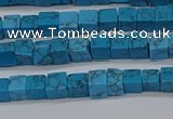 CCU303 15.5 inches 4*4mm cube imitation turquoise beads wholesale