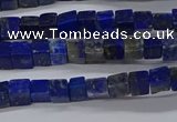 CCU315 15.5 inches 4*4mm cube lapis lazuli beads wholesale