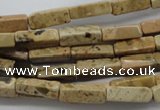 CCU501 15.5 inches 4*13mm cuboid desert jasper beads wholesale