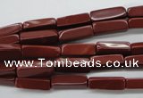 CCU502 15.5 inches 4*13mm cuboid red jasper beads wholesale