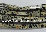 CCU511 15.5 inches 4*13mm cuboid dalmatian jasper beads wholesale