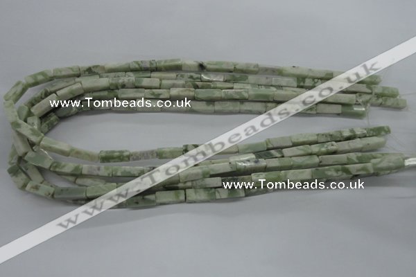 CCU519 15.5 inches 4*13mm cuboid peace stone beads wholesale