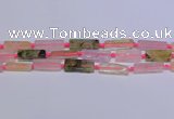 CCU608 15.5 inches 8*20mm - 10*30mm cuboid mixed quartz beads