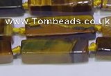 CCU618 15.5 inches 8*20mm - 10*30mm cuboid yellow tiger eye beads