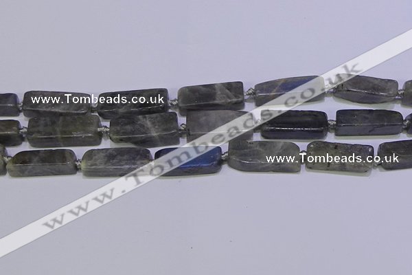 CCU619 15.5 inches 8*20mm - 10*30mm cuboid labradorite beads