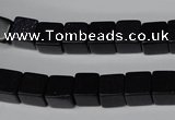CCU66 15.5 inches 8*8mm cube blue goldstone beads wholesale
