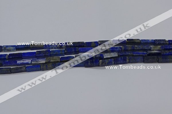 CCU721 15.5 inches 4*13mm cuboid lapis lazuli beads wholesale