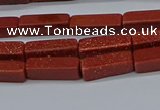 CCU727 15.5 inches 4*13mm cuboid goldstone beads wholesale