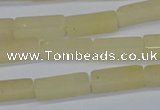 CCU730 15.5 inches 4*13mm cuboid yellow jade beads wholesale